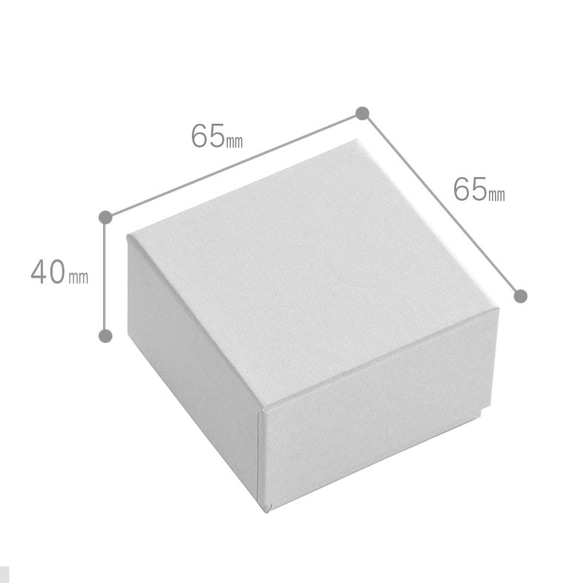 フルオーダー【 名入れ箔押し 】36色のギフトボックス CB（綿・薄紙）50個　65×65×40mm　受注制作 2枚目の画像