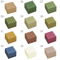 フルオーダー【 名入れ箔押し 】36色のギフトボックス CB（綿・薄紙）50個　65×65×40mm　受注制作 7枚目の画像