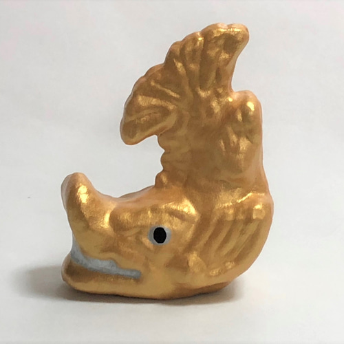 置物 シャチホコ ゴールド色