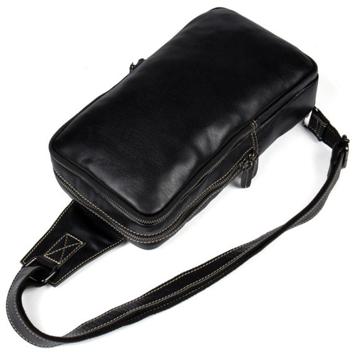 男性用植物タンニン鞣しボディバッグ 男性用本革ウエストポーチ ボディ