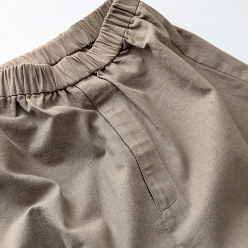 太さ・股上も選べる♧サルエルパンツ／さらふわ綿麻コットンリネン