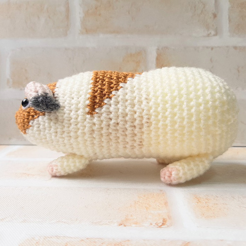 送料無料オーダー品あみぐるみモルモットのちゃちゃくん あみぐるみ