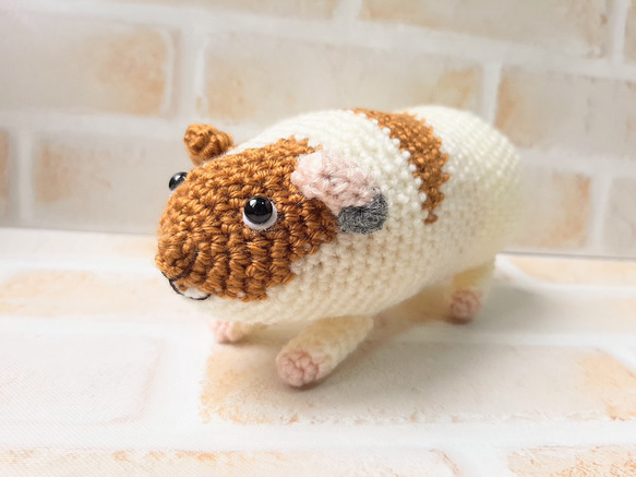 送料無料オーダー品あみぐるみモルモットのちゃちゃくん あみぐるみ