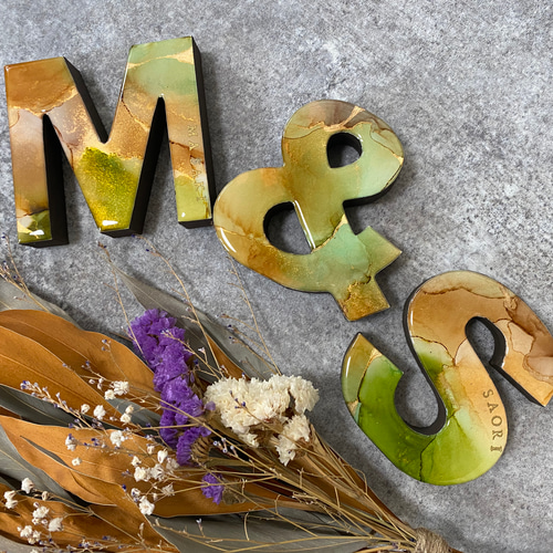 3文字 3文字入れ イニシャルオブジェ ウェルカムボード Laughy 通販 