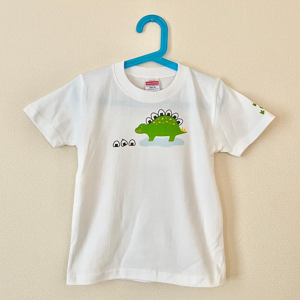 ステゴオニギリサウルスTシャツ 1枚目の画像