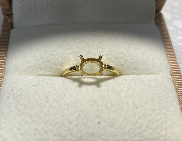 コバルト製オーダーリング コーラルゴールドのスターダストリング | 結婚・婚約指輪のオーダー