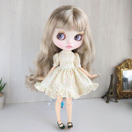 703.【ブライス ワンピース】花柄のクラシカルワンピース ※ 703.【ブライス ワンピース】花柄のクラシカルワンピース