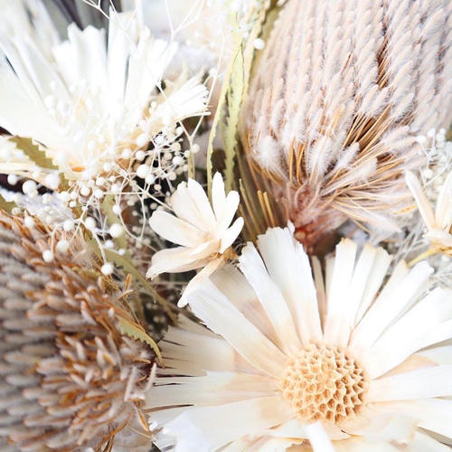 おしゃれ花嫁のパンパスグラスブーケ♡ 白無垢 ドライフラワーブーケ