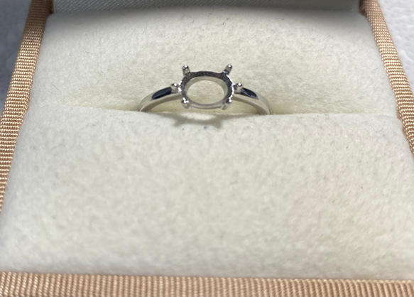 リング空枠 シンプル オーバル863H シルバー 指輪・リング hathor2023