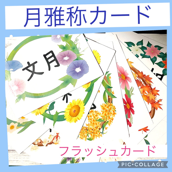 A5 月雅称カード フラッシュカード 知育カード おもちゃ・人形 may