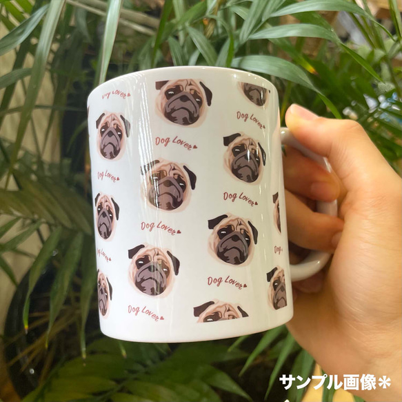 【 シーズー 毛色3色 パターン柄 】マグカップ　お家用　プレゼント　犬　うちの子　ペット　コーギーブラザーズ 5枚目の画像