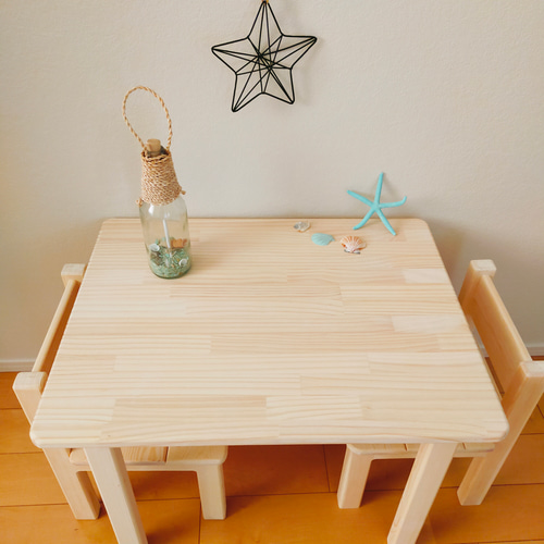 椅子テーブルセット ホワイト 子供用 キッズチェア2 キッズテーブル  