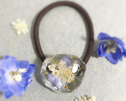 美品   デイジー ヘアゴム フラワー F252030 美品 GEORG JENSEN デイジー ヘアゴム フラワー F252030