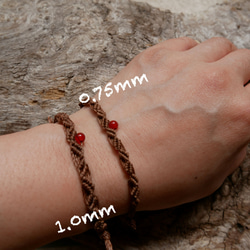 Gemstone x Macrame Bracelet/Anklet - numero uno 6枚目の画像