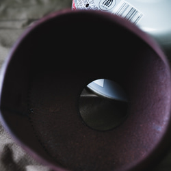【受注生産】スノーピーク ギガパワーガス250g ガス缶（OD缶）レザーカバー チョコレート 11枚目の画像