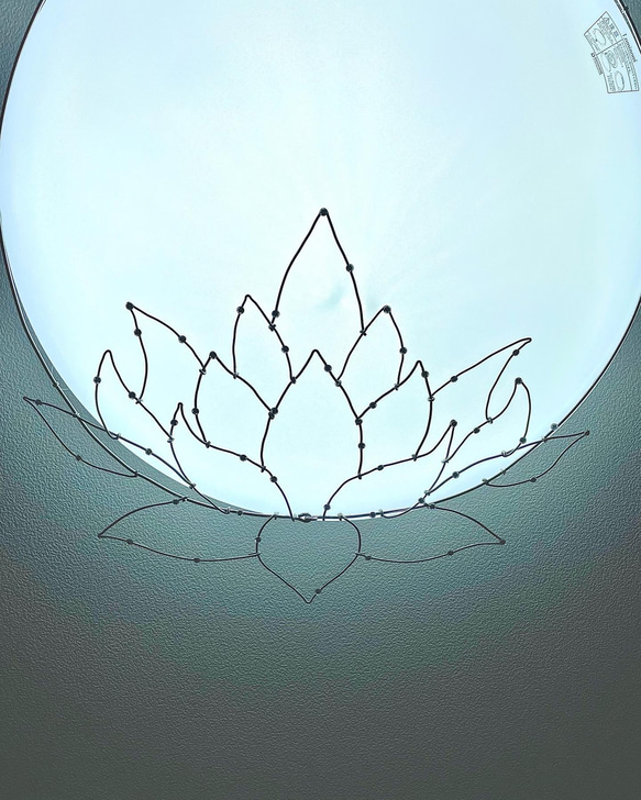 シーリングライトカバー　デコレーション　蓮　【受注製作】天井照明 6枚目の画像