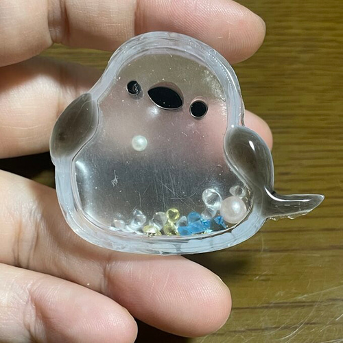 シマエナガ✧︎レジンミニハサミ 紫陽花 シマエナガ✧︎レジンミニハサミ 紫陽花
