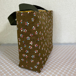 ミニトートバッグ　和柄　カラフル桜 3枚目の画像