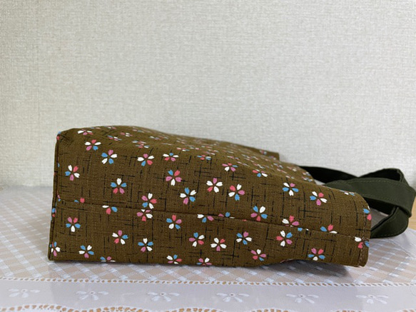 ミニトートバッグ　和柄　カラフル桜 2枚目の画像