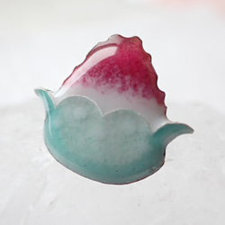✦夏シリーズ✦ かき氷のピアス(いちご味) 3枚目の画像