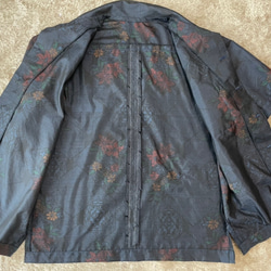 大島紬のアロハシャツ　メンズL 3枚目の画像