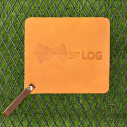 【限量特價】隔熱墊，栃木皮革，日本製造，真皮材質，時尚美觀，適用於廚房、戶外和露營，LOG002 第2張的照片