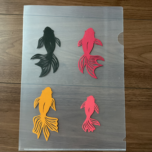 金魚 夏 壁面飾り 部屋飾り クラフト ハンドメイド その他アート