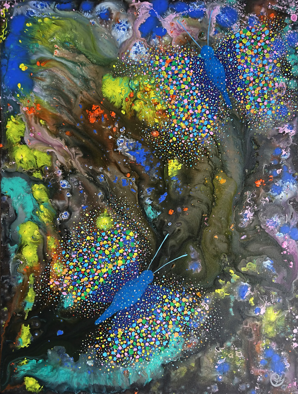 Customized Butterfly Painting  //  "Universal energy" 1枚目の画像