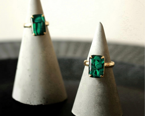 く*ー様 agete マラカイト　リング　試着のみ　定価70400円 リング クォーツ×マラカイト（025181） ｜ women（ウィメンズ