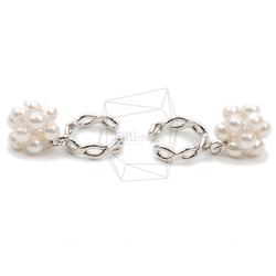 ERG-2092-R【2個入り】パールラウンドイヤーカフ/Pearl Round Earcuffs Earrings 3枚目の画像