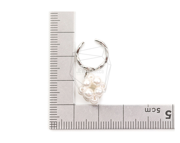 ERG-2092-R [2 pcs] 珍珠圓形耳夾耳環 第5張的照片