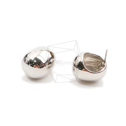 ERG-2096-R【2個入り】ボールピアス /Ball Post Earring/16mm X 19.2mm 3枚目の画像