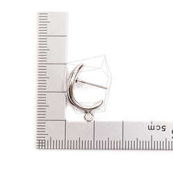 ERG-2097-R [2 件] L 形耳環，L 形耳釘 / 14mm x 20mm 第5張的照片