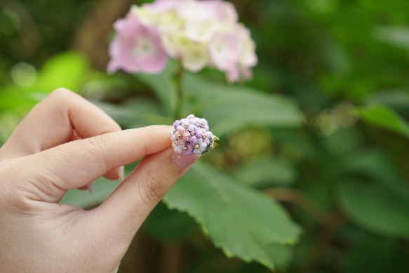 紫陽花のリング 10枚目の画像