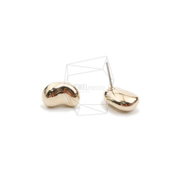 ERG-2101-G【2個入り】コーヒービーンピアス /Coffee bea Post Earring 2枚目の画像