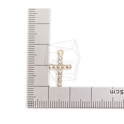 PDT-2595-G【2個入り】シンクロスペンダント,Thin Cross Pendant/11mm X 18mm 5枚目の画像