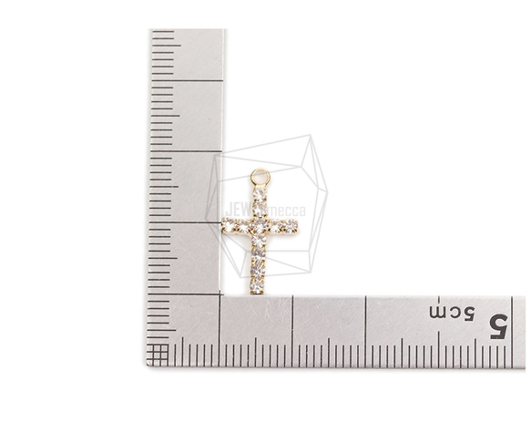 PDT-2595-G【2個入り】シンクロスペンダント,Thin Cross Pendant/11mm X 18mm 5枚目の画像