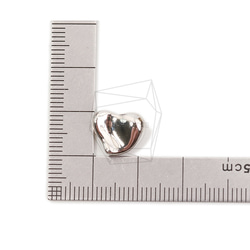 PDT-2597-R【2個入り】ハートペンダント,Heart Pendant/10mm X 12mm 5枚目の画像