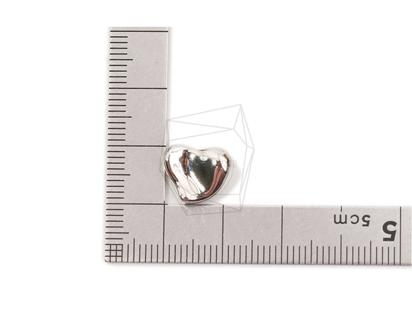 PDT-2597-R【2個入り】ハートペンダント,Heart Pendant/10mm X 12mm 5枚目の画像