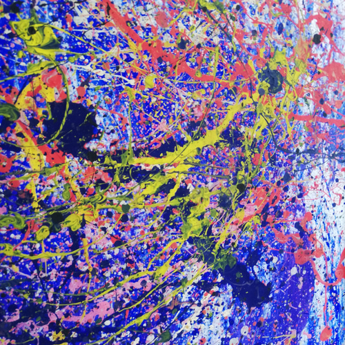 19｜原画 一点物 幻想的な抽象画｜個性的 アートパネル 壁面 アクリルペイント ○送料無料原画一点物○『スプラッター/飛沫抽象画#6