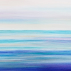 海洋繪畫《寧靜漂浮1》Ocean Painting " Floating in the peacefulness 1" 第1張的照片