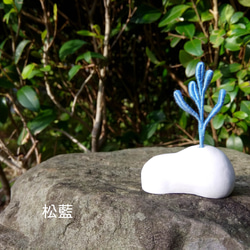 【オアシスシリーズ多肉植物】もつれた花からのオリジナル手作りフレグランスストーンクラフト 4枚目の画像