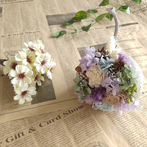 アジサイと木の実のブッダナッツアレンジ (小サイズ) アジサイと木の実のブッダナッツアレンジ (小サイズ)