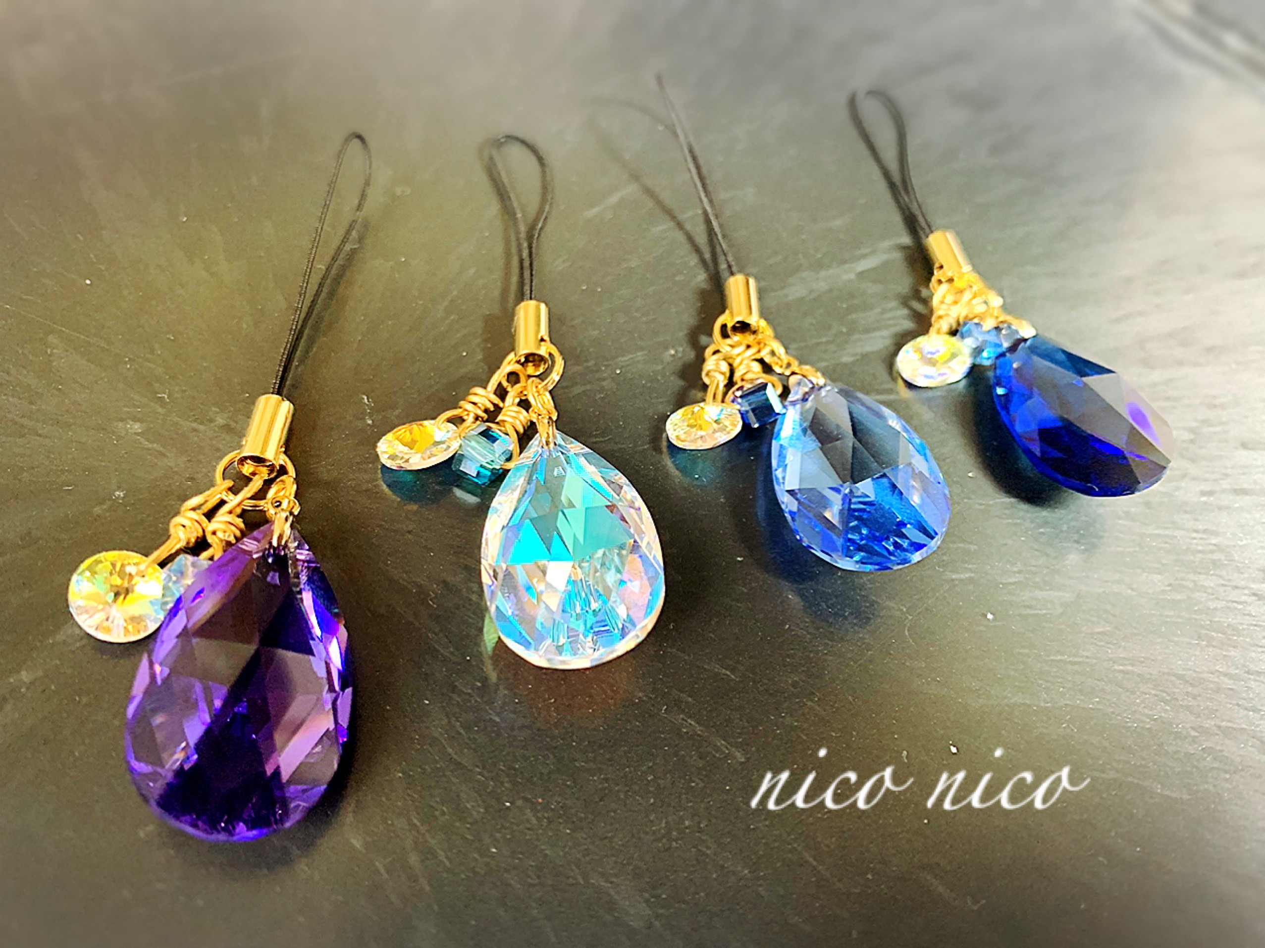 チャクラと2センチボール幸せスワロフスキーサンキャッチャー