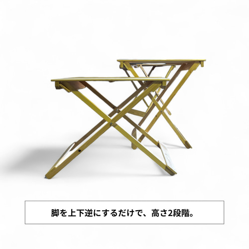 ひのきの折りたたみテーブル【組立不要／1年間無料保証】 ダイニング