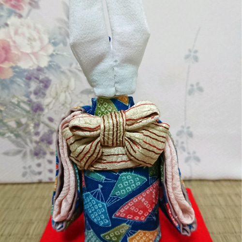 ◆うさうさ226◆趣味の着物集い◆洗える　アンティーク柄　本振袖 ◇うさうさ226◇趣味の着物集い◇洗える アンティーク柄 本振袖