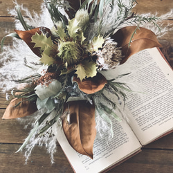 ドライフラワー壁掛けアレンジ】カフェ風インテリアに！パンパスグラス