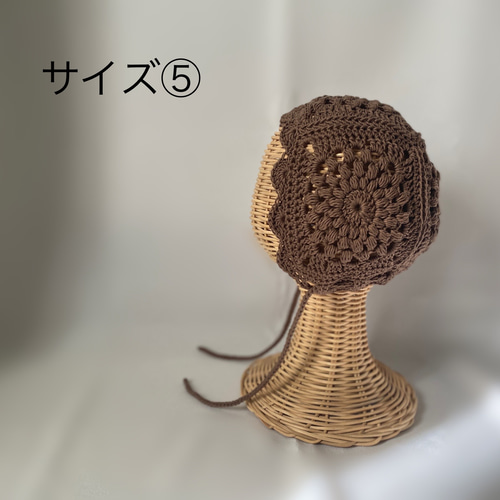6color・5size】グラニースクエア*ボンネット ベビー&キッズ