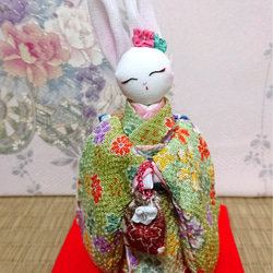 うさぎ 振袖着物（ちりめん青） その他人形 りん 通販 16548011