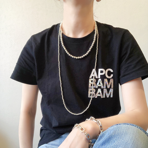 シルバーパールネックレス7mmナバホパール navajopearl